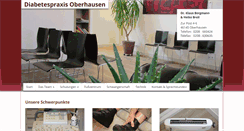 Desktop Screenshot of diabetespraxis-oberhausen.de